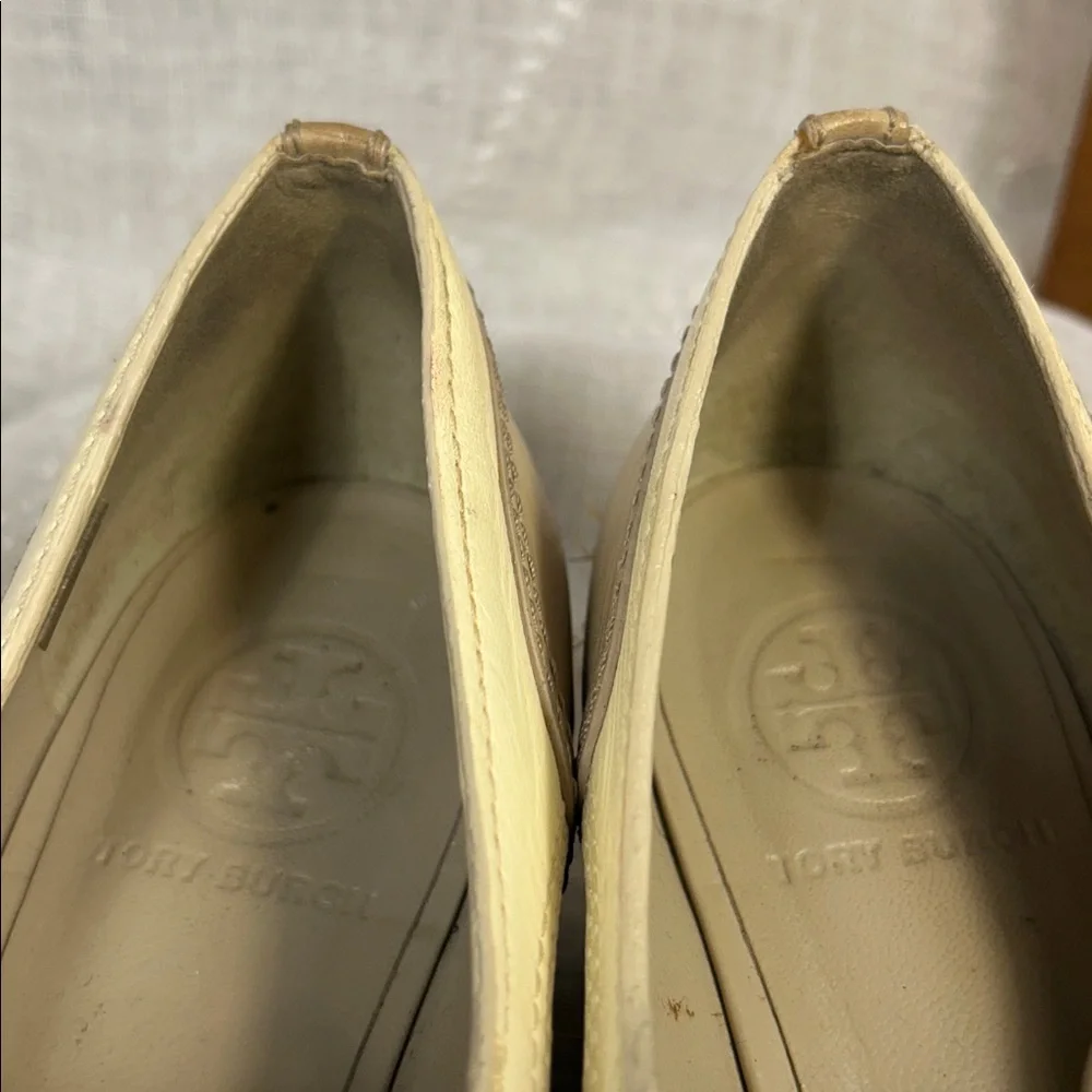 Tory Burch platforms leather loafers with tassles